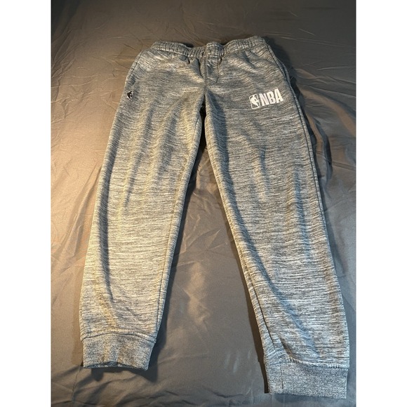 NBA Brand Sweatpants Sweats Pants Joggers Tapered Gray Size large (14-16) - Picture 1 of 11